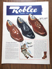 1943 Roblee Shoe Shoes Ad WW II   U. S. Army Paratrooper picture