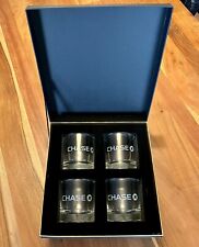 Glass Set Of 4. Chase Bank Logo. picture
