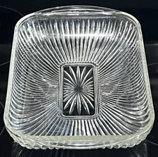 Vintage Ribbed Casserole Baking Dish Embossed Starburst Pattern 12” x 9” MCM picture