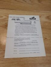 1949 South Shore Inspection trip Price Order Form Chicago South Bend RARE CERA picture
