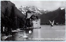 Postcard - Château de Chillon et les Dents du Midi, Lac Léman - Switzerland picture