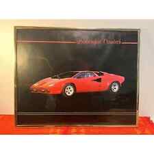 Vintage 1985 Lamborghini Countach Posted Framed picture