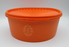 Tupperware Container Orange 1204-4 Servalier Container with Lid picture