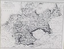 Map of Central Europe, Magic Lantern Glass Slide picture