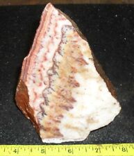Interesting CALCITE ONYX rough with unusual TREE-LINE PATTERN … 3.0 lbs picture