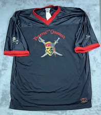 Pirates of the Carribean Shirt Men 2XL Black Jersey Disney Captain Jack Sparrow picture