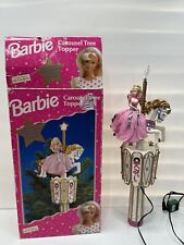 Vintage Mr. Christmas Barbie on a Carousel Horse Tree Topper New in Box Vintage picture