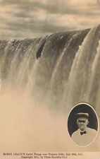 1911 RPPC Bobby Leach Barrel Over Niagara Falls Real Photo Postcard 2nd Person picture