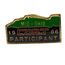 1986 Mid-Ohio Track IndyCar PPG CART Participant Racing Race Car Lapel Hat Pin picture