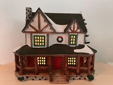 Lemax Christmas Vail Village Hunters Lodge Lighted House #75259 RARE HTF 1996 picture