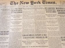 1927 APRIL 19 NEW YORK TIMES - U. S. STEEL PASSES BILLION IN CAPITAL - NT 6388 picture