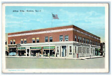 Allfree Building Hardware Store Street Scene Newton Iowa IA Antique Postcard picture