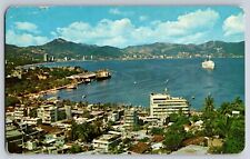 Postcard Panoramic View of Acapulco Bay, Gro, Mexico   D-3 picture