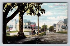 Lubec ME-Maine, Main Street, Residences, Gents, Antique Vintage Postcard picture