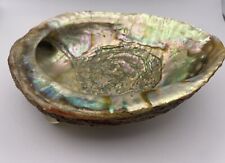 Vintage Abalone Mother of Pearl Shell Natural Iridescent 7x 5.75 Dish Jewelry picture
