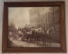 Old West Collector Series Western Stagecoach, 1894 Repro Photograph Wood Framed picture
