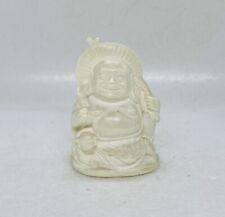 Vintage Laughing Lucky Buddha Statue Resin Figurine 3” Art Decor Feng Shui 18 picture
