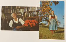 Vintage Lot of 2 Postcards, Maria Von Trapp, Stowe, Vermont picture