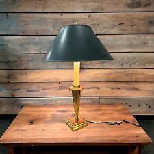 Vintage Martin Form Gold Brass Table Lamp MCM Style Hollywood Regency picture