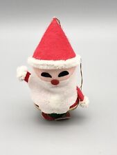 Vintage Santa Ornament Big Beard Felt Pipe Cleaner Styrofoam 3.5” Japan picture