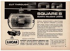 1971 LUCAS Square 8 Fog Driving Lights Lamps quartz halogen Vintage Print Ad picture