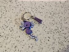 Axolotl KeyChain/backpack/purse/ Exotic party shower favor/salamander/charm picture