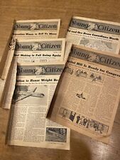 Lot of 5 The Young Citizen Newspapers 1949 1950 Argentina Peron Capitol Hill picture