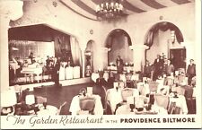 Providence RI Biltmore The Garden Restaurant 1940 Postcard  Rhode Island picture