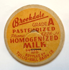 BROOKDALE  GRADE A MILK  BOTTLED BY  TULLIS-HALL DAIRY CO.  SEDALIA, M.O. picture