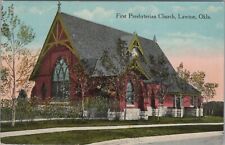 Postcard First Presbyterian Church Lawton OK 1917 picture