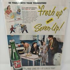 1947 7up Advertisement Be Young With Your Youngsters America's Home Drink tiktok picture