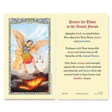 Saint Michael Prayer for those in Service Holy Card 2.675 x 4.375 in Pack of 25 picture
