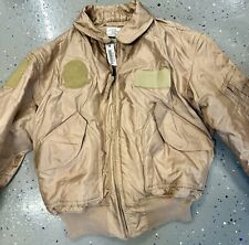 Military Tan Nomex Fire Resistant Cold Weather Flyers CWU-45/p Jacket - X-Large picture