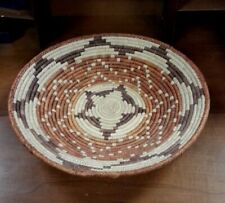 Vintage Navajo Ceremonial Basket Tray Signed by Artist PAK picture
