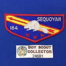 Boy Scout OA Sequoyah Lodge 184 S1 Order Of The Arrow Flap Patch TN 246B1 picture