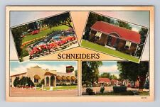Cleveland OH-Ohio, Schneider's Motor Courts, Tavern Advertising Vintage Postcard picture