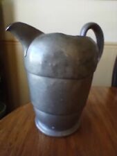 Antique Genuine Rustic Pewter Pitcher Early 1900s  picture