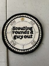 Used 1960's Scouting Rounds a Guy Out Boy Scout BSA Round Patch Compass Design picture