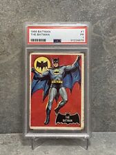 1966 Topps Batman Card #1  The Batman RC Black Bat Series PSA 1 picture