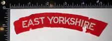 WWII British East Yorkshire Patch Title Formation Sign Badge picture