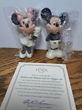 Mickey & Minnie S & P Lenox Holding Boquet Of Flowers 4'' High picture
