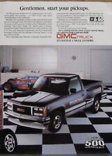 1988 GMC Pickup Print Ad: Indy 500 Official Truck picture