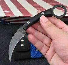 Karambit Claw Fixed Blade Knife D2 Blade Tactical Outdoor Survival Kydex Sheath picture