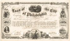 Loan of the City of Philadelphia - Gorgeous 8 Vignette Bond - General Bonds picture