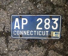Vintage 1957 Connecticut License Plate w/ Earlier Issue Number Antique Plates CT picture