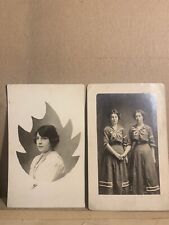 Vintage RPPC Woman And 2 Women Holding Hands Gay Interest Unposted Unused picture