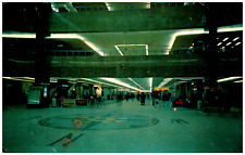 Postcard Chrome Interior View Old Pittsburgh International Airport c:1970's picture
