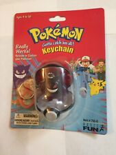Vintage 1999 Basic Fun 4 Poke Ball Pokemon #94 Gengar Keychain NIB New Sealed picture
