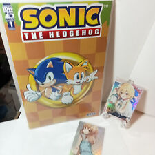 Sonic The Hedgehog #1 C2E2 2024 Eskivo exclusive cover + 2 GODDESS STORY CARDS picture