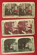 3 Antique Stereo Viewing Cards picture